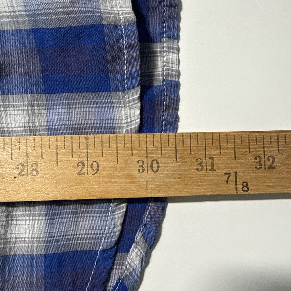Pendleton Womens Blue Plaid Pearl Snap Frontier Shirt Size XXL Western Everyday - Picture 9 of 9